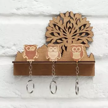 Ключница с брелками "Совы"