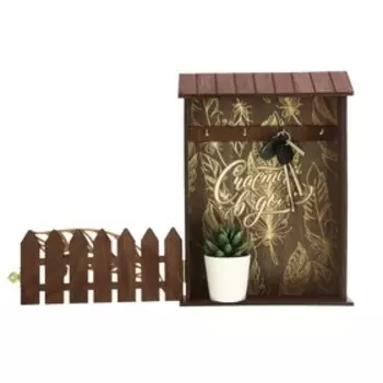 Ключница настенная «Счастья в дом», 22,5 х 30,5 х 5,7 см.