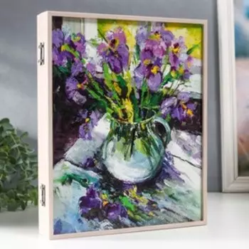 Ключница "Сиреневый букет" 24,9х30,7х5 см