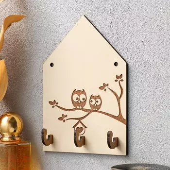 Крючки декоративные «Совята», ключница, заготовка для творчества, 1015 см