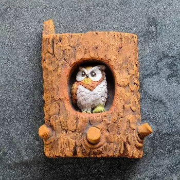 Крючки декоративные «Совушка в дупле», панно настенное, 14718 см