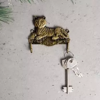 Ключница тигр "Счастья в дом", 8 х 5,5 см