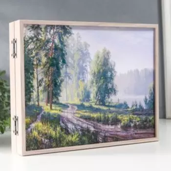 Ключница "Тропинка в лесу" 25,8х20,8х5 см МИКС