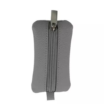 Ключница (ВК044-05550) натуральная кожа, серый, 1х10х6 см