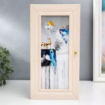 Ключница "Водопад" молочный дуб 16х31 см