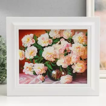 Ключница закрытая "Белый букет" 26,5х31,5 см Белый