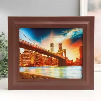 Ключница настенная «Мост», орех, 26.531.5 см