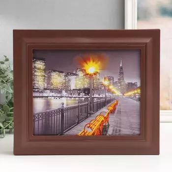 Ключница закрытая "Набережная" 26,5х31,5 см Орех