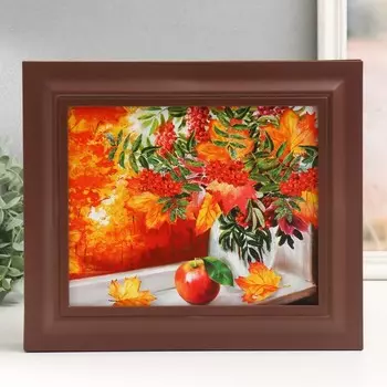 Ключница закрытая "Осень" 26,5х31,5 см Орех