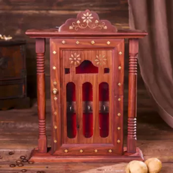 Ключница "Замок" дерево 29х22х6,5 см