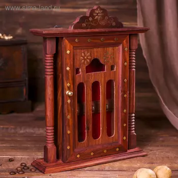 Ключница "Замок" дерево 29х22х6,5 см