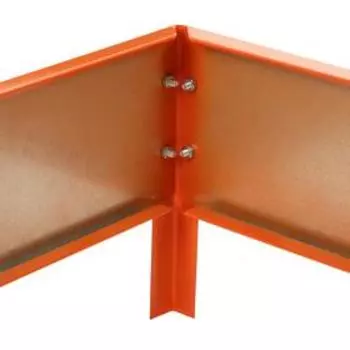 Клумба оцинкованная, 2 яруса, 5050 см, 100100 см, оранжевая, «Квадро», Greengo