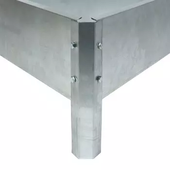 Клумба оцинкованная, 5015 см, «Терция», Greengo