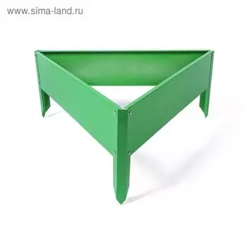 Клумба оцинкованная, 7015 см, ярко–зелёная, «Терция», Greengo