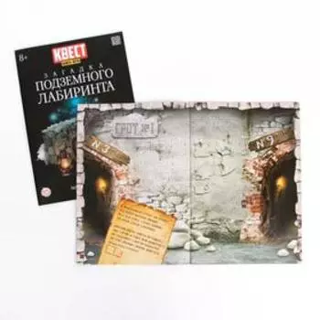 Книга квест - игра «Загадка подземного лабиринта», 22 стр., 8+