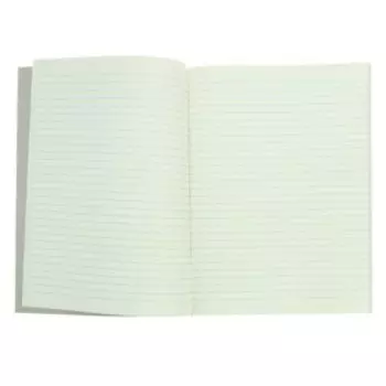 Книга учета А4, 80 листов в линейку на скрепке, Российская символика, обложка картон, красная