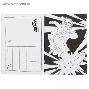 Книжка открыток для раскрашивания «Гравити Фолз» (+ наклейки)