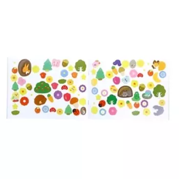 Книжка с наклейками «Лесные жители»