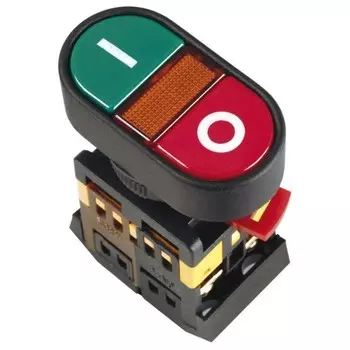 Кнопка IEK, APBB-22N "I-0", 1з+1р, BBD10-APBB-K51