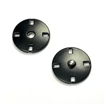 Кнопка пришивная, размер 20 мм, цвет матовый чёрный никель