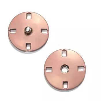 Кнопка пришивная, размер 20 мм, цвет нежный розовый