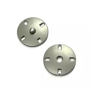 Кнопка пришивная, размер 20 мм, цвет серый