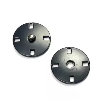 Кнопка пришивная, размер 20 мм, цвет тёмно-серый