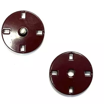 Кнопка пришивная, размер 20 мм, цвет вино