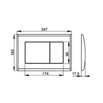 Кнопка управления Alca Plast, цвет белый
