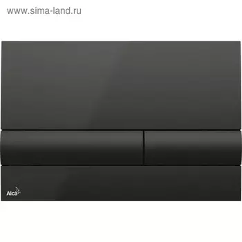 Кнопка управления Alcaplast M1718, для скрытых систем инсталляции, черный