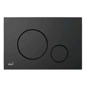 Кнопка управления Alcaplast M678, для скрытых систем инсталляции, черный мат