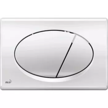 Кнопка управления Alcaplast M71, для скрытых систем инсталляции, xром глянец