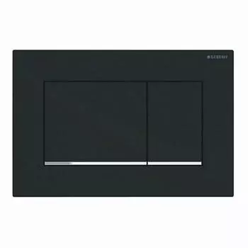 Кнопка управления Geberit Sigma 30 115.883.14.1, пластик, цвет черный матовый/хром глянцевый 74382