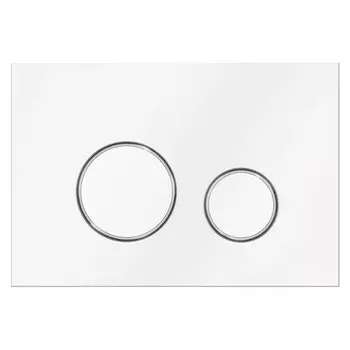 Кнопка управления Veconi Round VFR-WCH, пластик, механическая, глянцевая, белый, хром