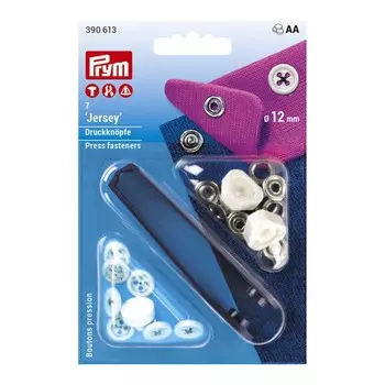 Кнопки Джерси имитация стежка 12мм черный Prym