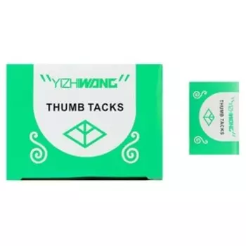 Кнопки канцелярские 12 мм, цветные, в картонной коробке, 50 штук