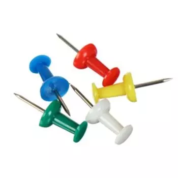 Кнопки силовые GLOBUS, 50 шт., цветные