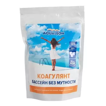 Коагулянт для бассейна Aqualeon в картриджах таблетки по 25 г, zip-пакет 250 г