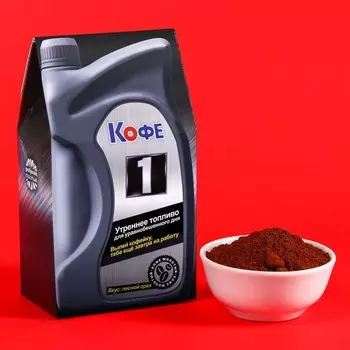 Кофе молотый «Утреннее топливо» в домике, вкус: лесной орех, 30 г.