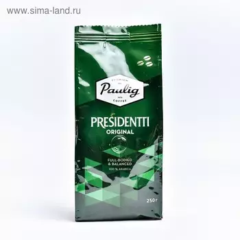 Кофе PAULIG "President", зерновой, 250 г