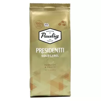 Кофе зерновой, Paulig Presidentti Gold Label, 250 г