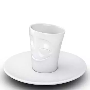 Кофейная чашка с блюдцем Tassen Cheery, 80 мл, цвет белый