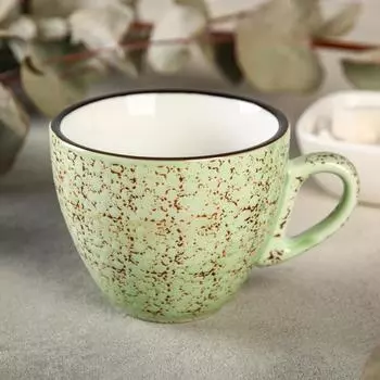 Кофейная чашка фарфоровая Splash, 190 мл, фарфор, цвет фисташковый