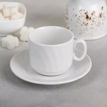 Кофейная пара «Голубка», 100 мл, блюдце d=11,5 см