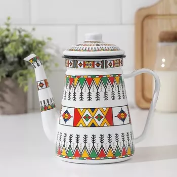 Кофейник «Скандинавия», 1,2 л, 20×12×20,5 см, цвет белый