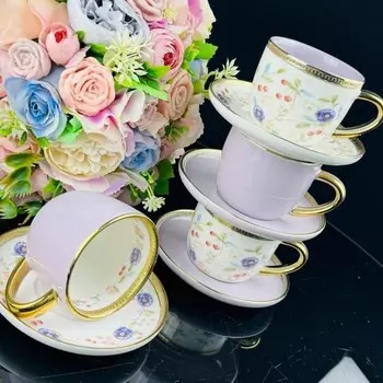 Кофейный набор Lenardi, фарфор, 12 предметов