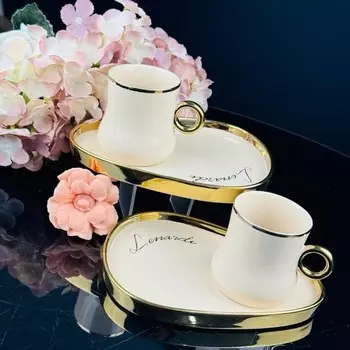 Кофейный набор Lenardi, фарфор, 12 предметов