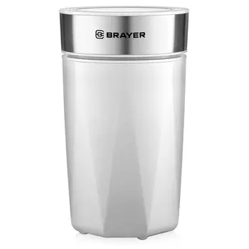 Кофемолка BRAYER 1188BR, электрическая, ножевая, 150 Вт, 60 грамм, белая