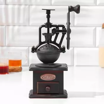 Кофемолка ручная Доляна «Мастер», 261111 см, цвет тёмное дерево