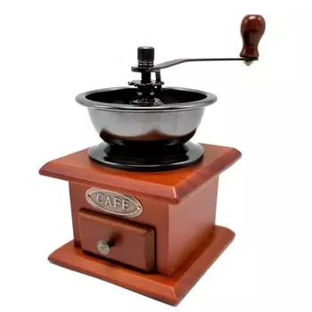 Кофемолка ручная Bekker, размер 12.5х12.5х18.5 см, цвет коричневый